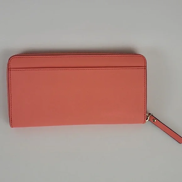 Kate Spade Mikas Pond Stacy in Guava Long Wallet - Picture 6 of 9